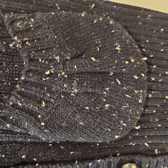 Vintage iDaisy sz. M Short Sleeve V Neck Sweater Cardigan w Plaid Buttons - Picture 3 of 6